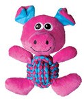 kong weave knot pig medium dog toy